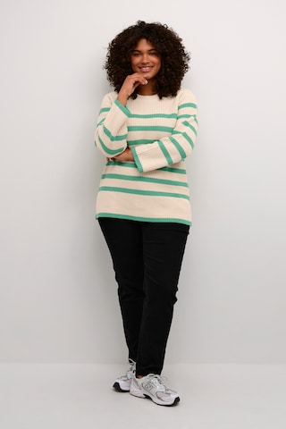 KAFFE CURVE Sweater 'Milla' in Beige