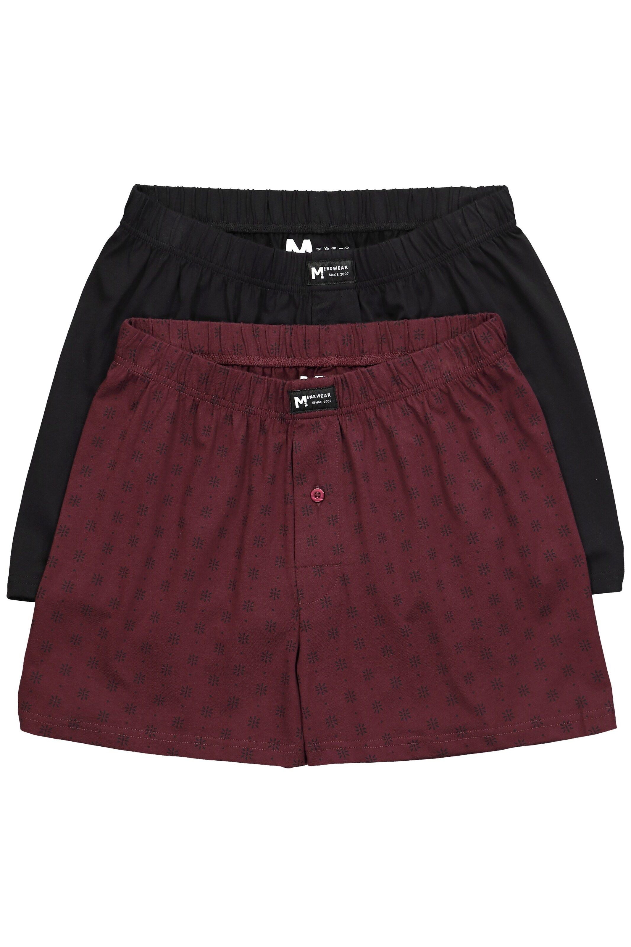 Men Plus Boxershort in Rot: Vorderseite