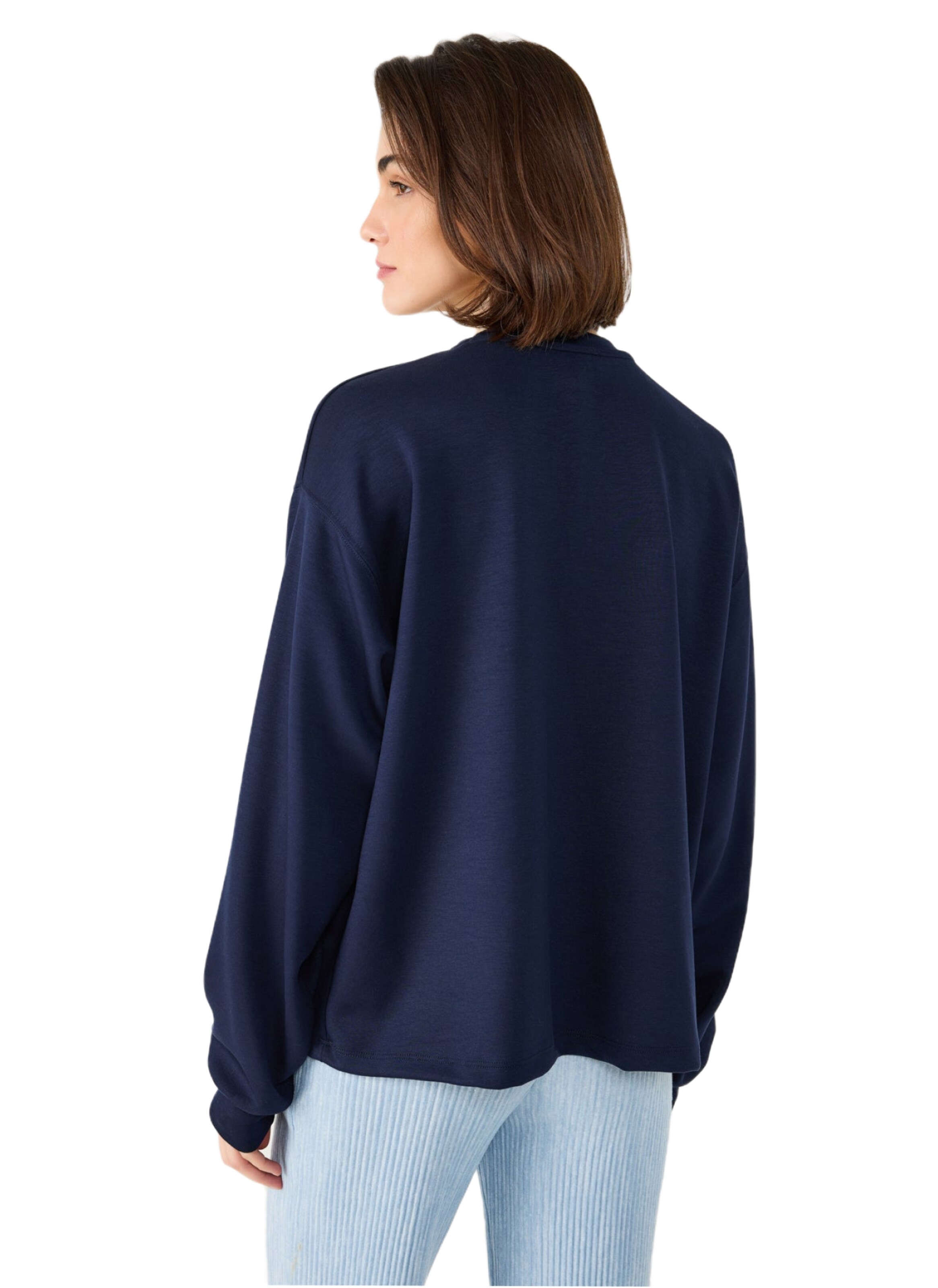 No Matter What Pullover in Blau