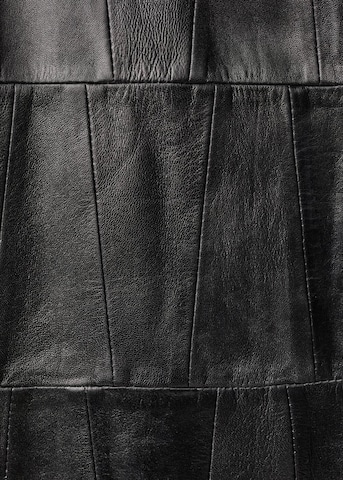 MANGO Between-Seasons Coat 'Patch' in Black