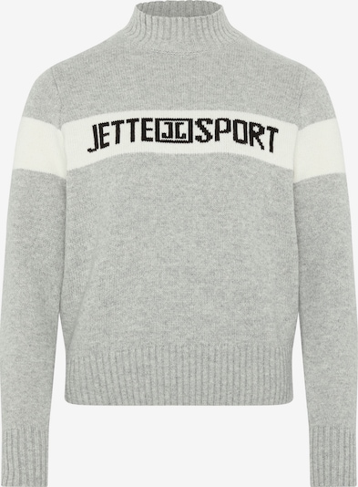 Jette Sport Pullover in graumeliert / schwarz / weiß, Produktansicht