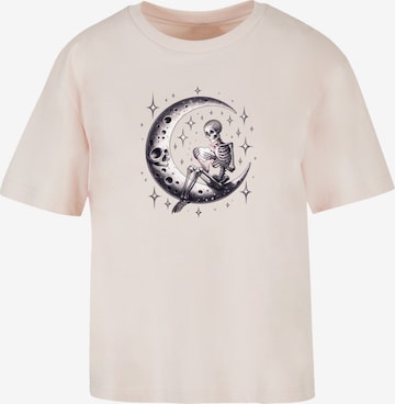 T-shirt 'Gothic Valentinstag Skelett Mond' F4NT4STIC en rose : devant
