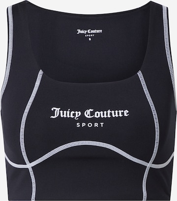 Juicy Couture Sport Bustier Biustonosz sportowy 'RIZZO' w kolorze czarny: przód
