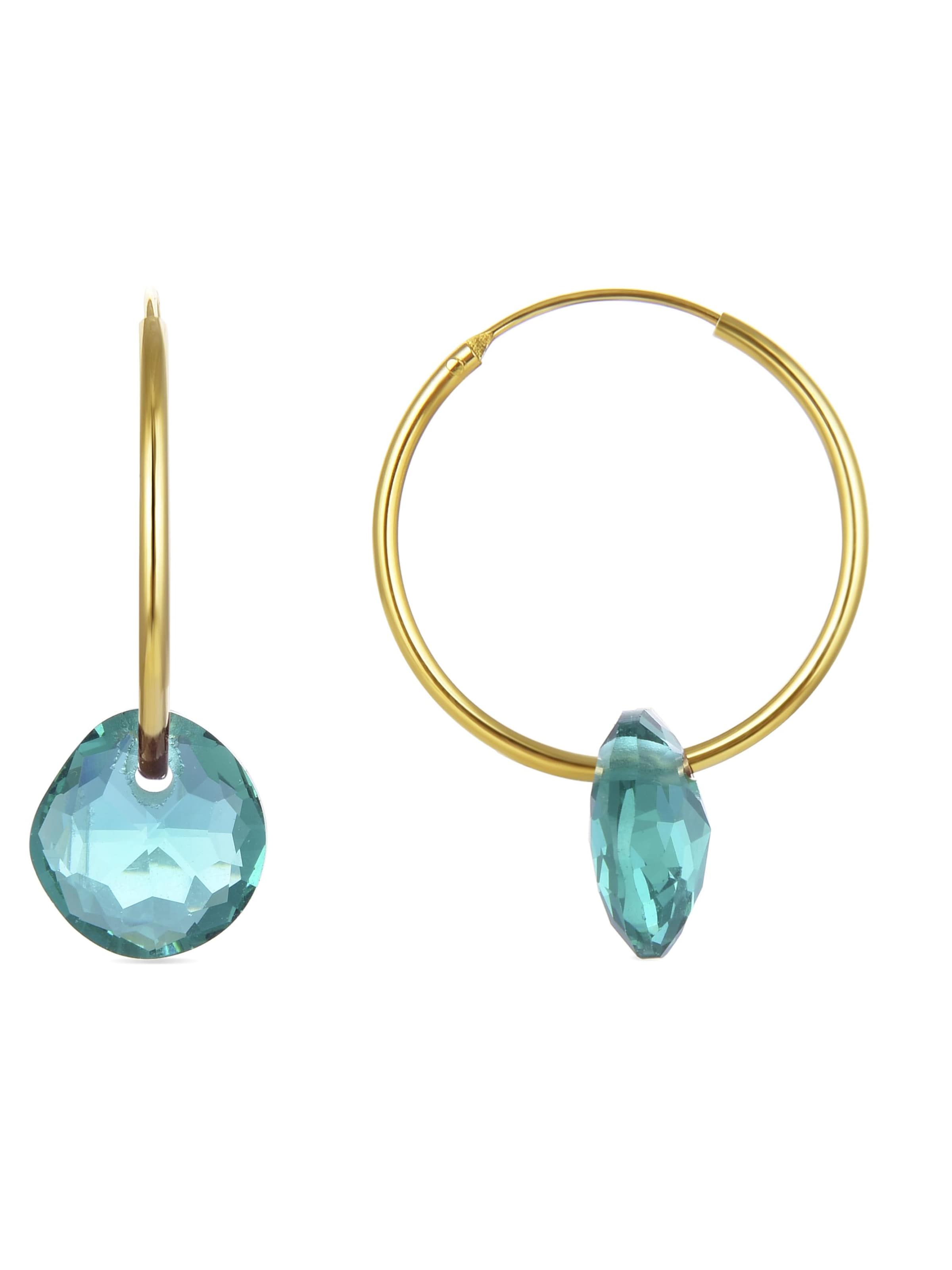 Orecchini 'Vanshy' di Luxenter in blu: frontale