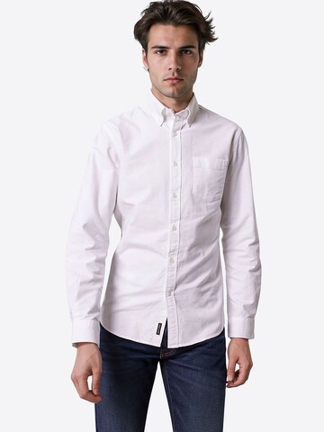 PIERRE CARDIN Regular fit Overhemd in Wit: voorkant