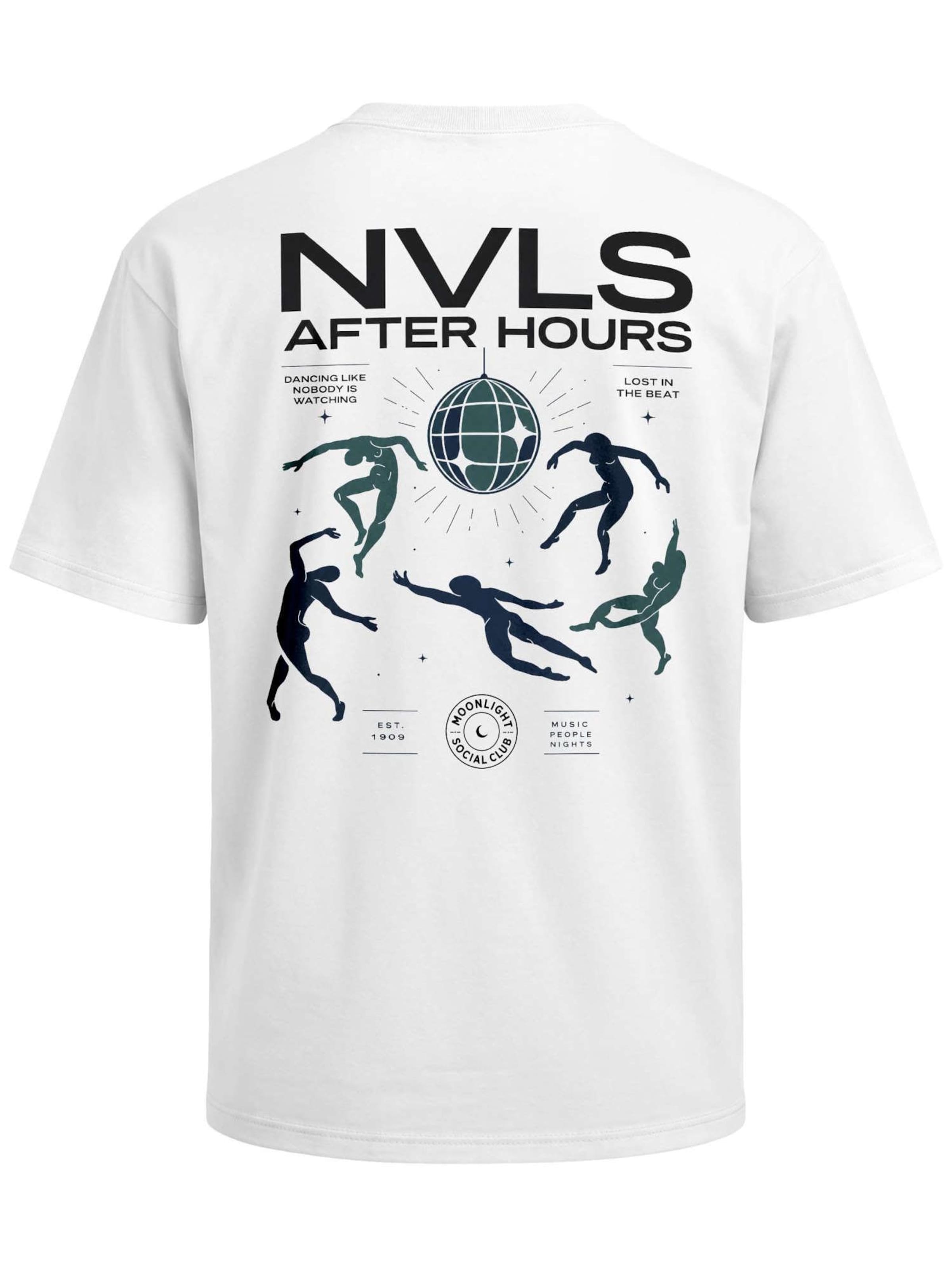 Neverless Shirt 'NVLS After Hours'‌‌‌‌‌‌ in Weiß: Vorderseite