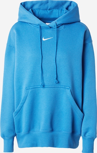 Nike Sportswear Sportisks džemperis 'Phoenix Fleece', krāsa - neona zils / balts, Preces skats