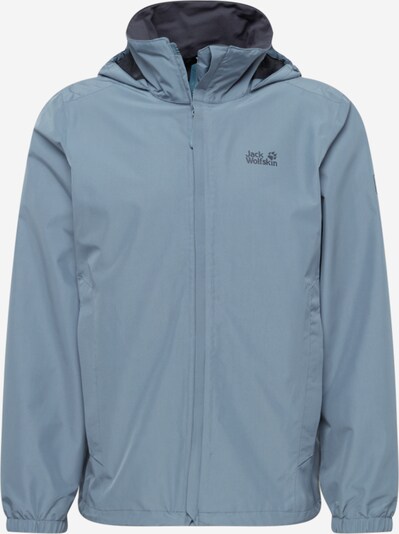 JACK WOLFSKIN Funktionsjacke 'Stormy point' in taubenblau / grau, Produktansicht