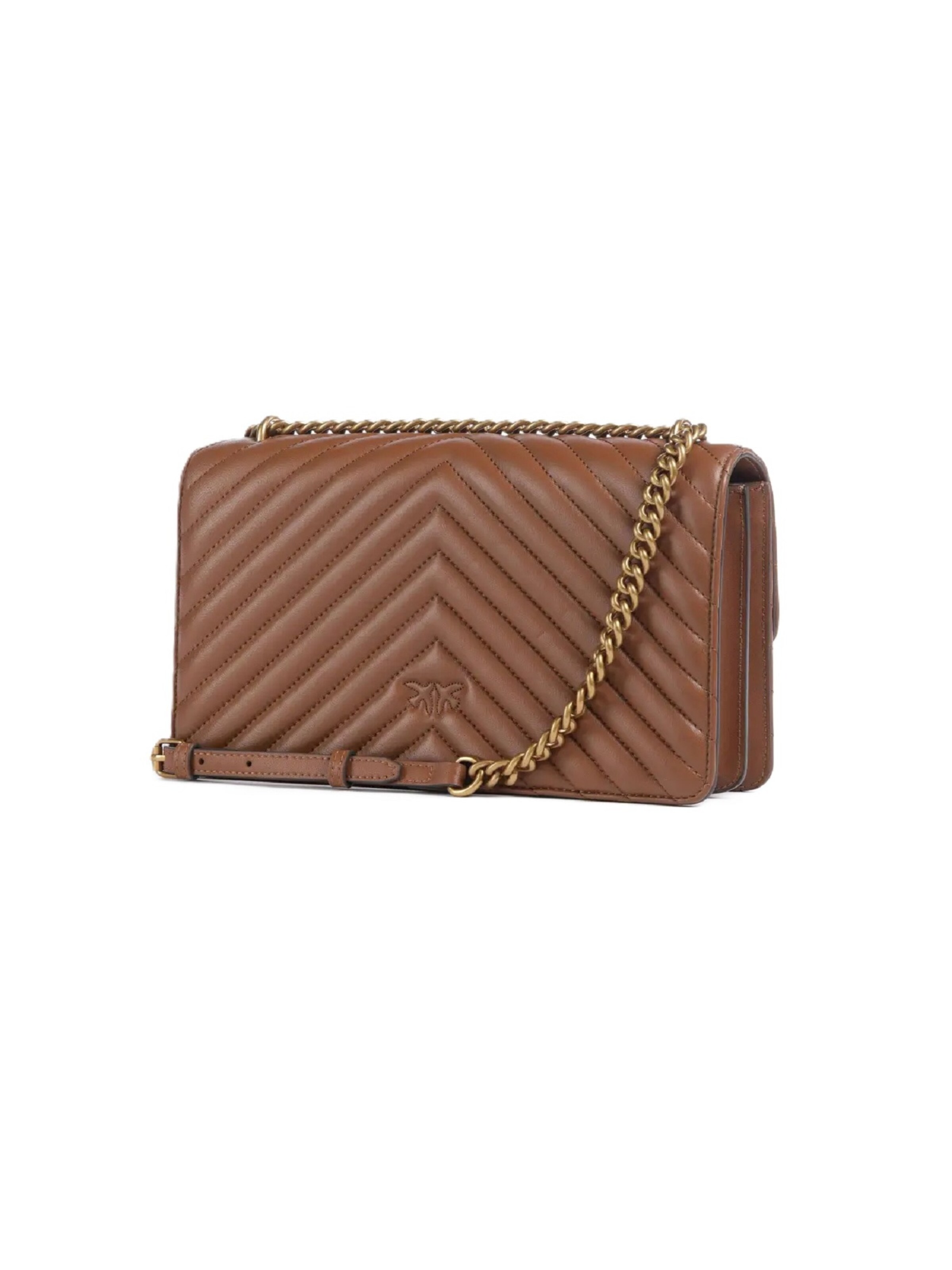 Borsa a spalla '100941 A0GK' di PINKO in marrone