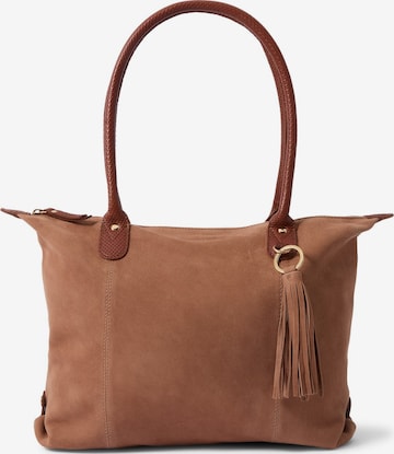 Harbour 2nd - Mala de ombro 'Sofia' em castanho: frente