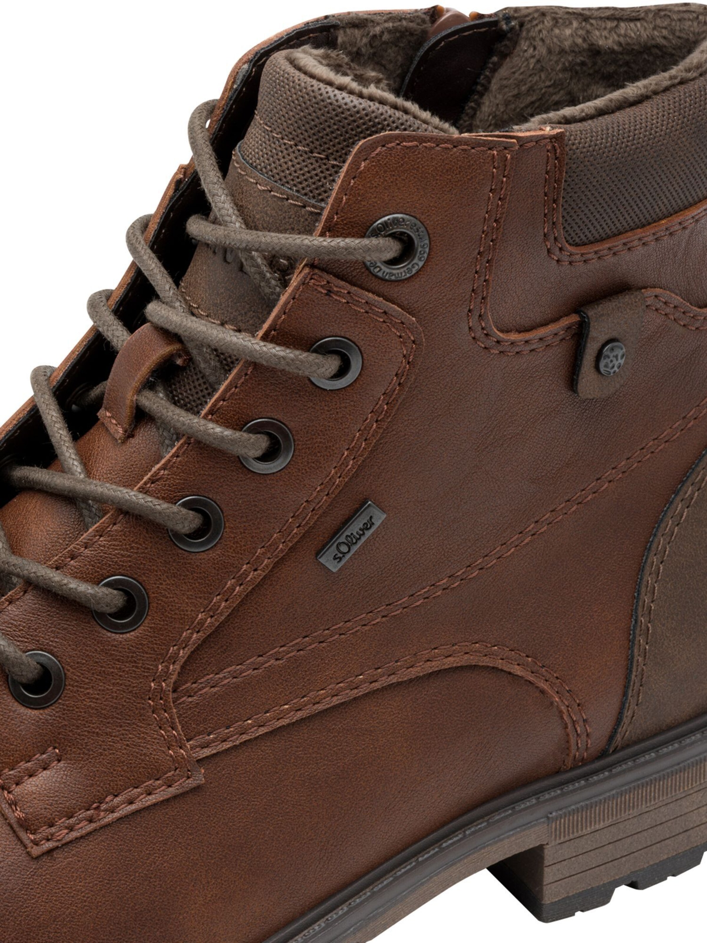 s.Oliver Schnürboots in Braun