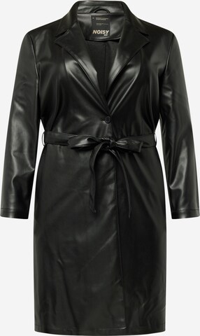 Noisy May Curve Between-Seasons Coat 'CORA' in Black: front