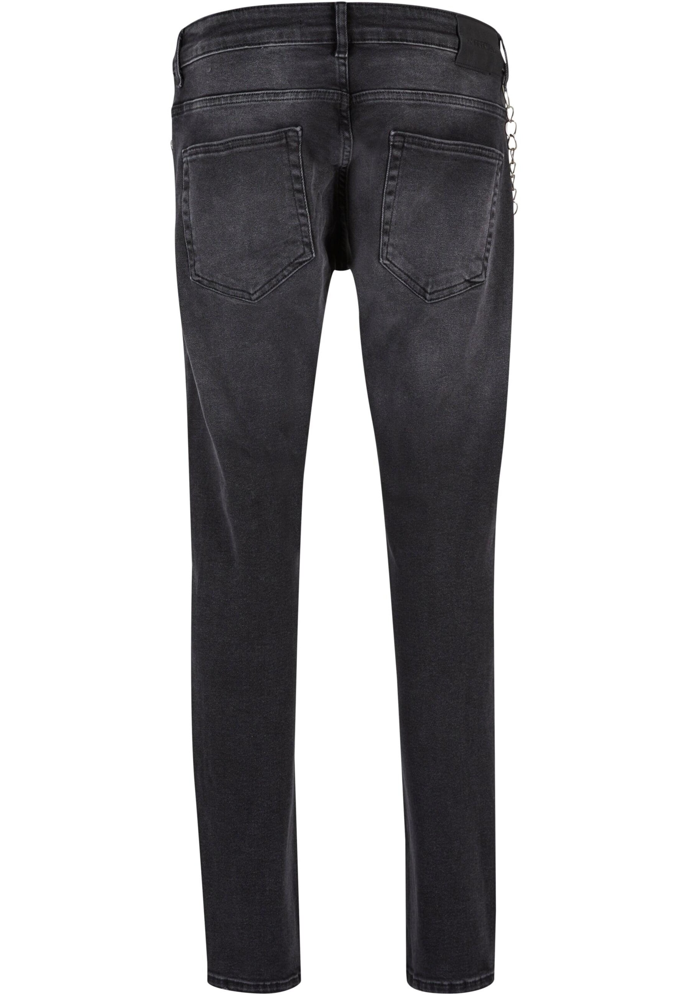 2Y Premium Slimfit Jeans in Schwarz
