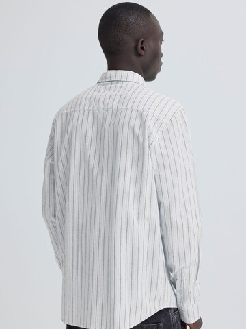Regular fit Camicia ' BHAban Linen Mix Striped ' di BLEND in blu