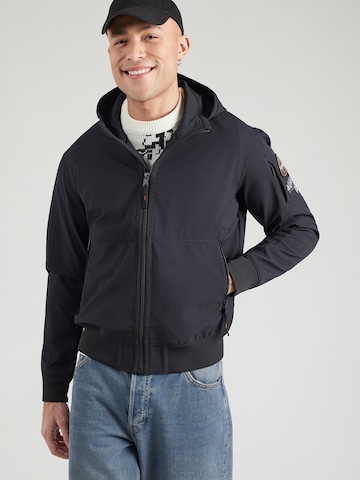 Geacă de primăvară-toamnă 'A-MELVILLE' de la NAPAPIJRI pe negru: față