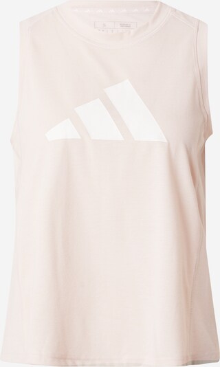 ADIDAS PERFORMANCE T-shirt fonctionnel en beige clair / blanc, Vue avec produit