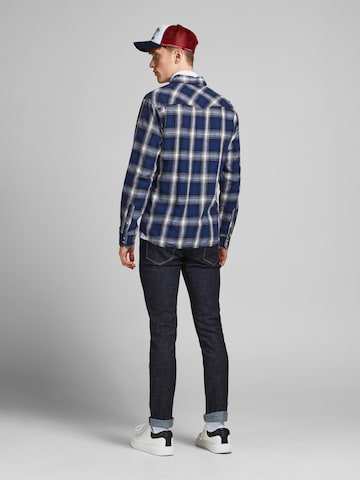 JACK & JONES Regular Fit Hemd in Blau