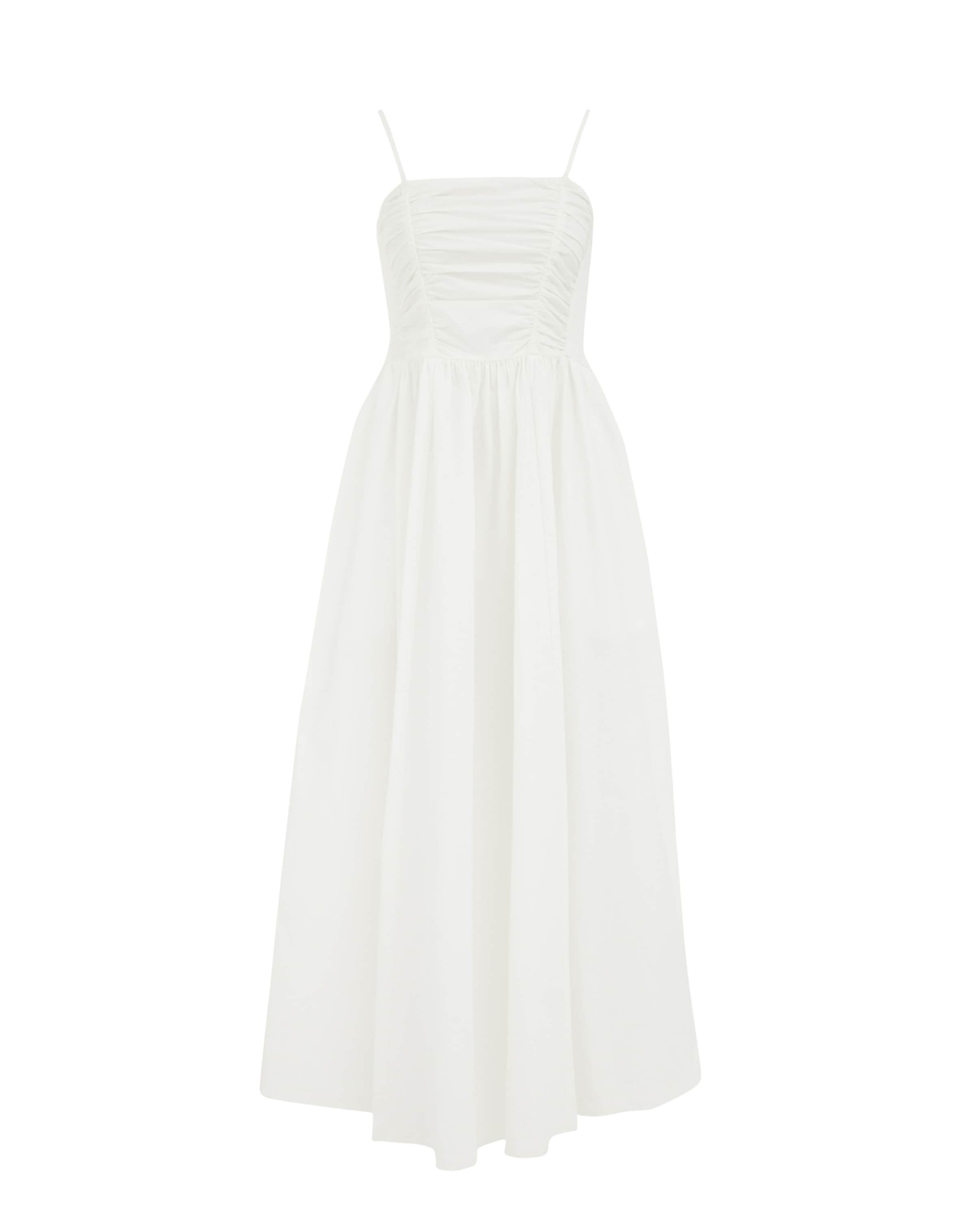 WE Fashion Šaty – bílá: přední strana