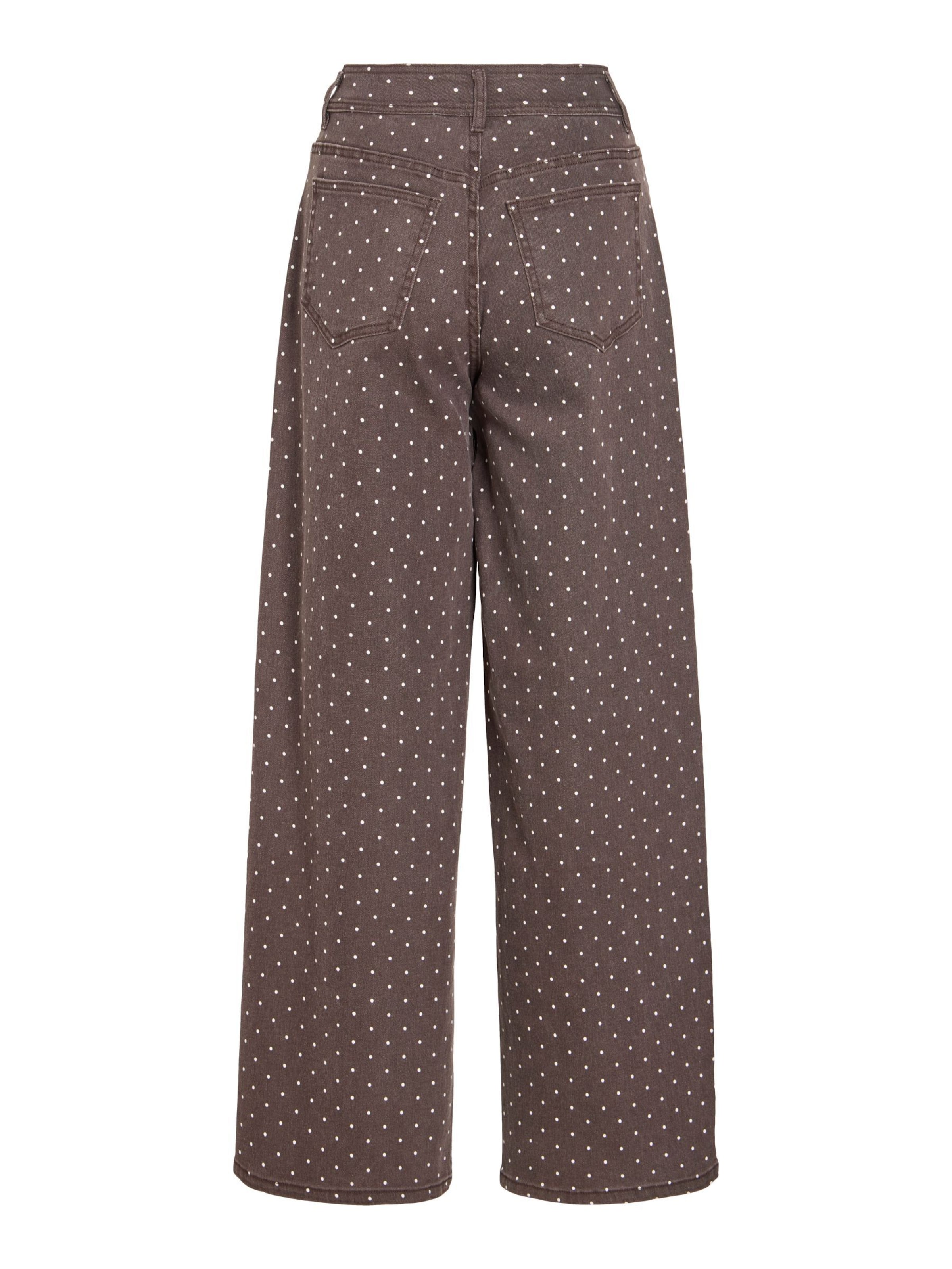 VILA Wide leg Jeans 'VIChia' in Bruin