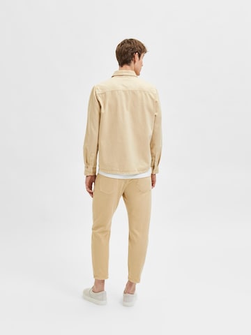 SELECTED HOMME Comfort Fit Jacke 'Troy' in Beige