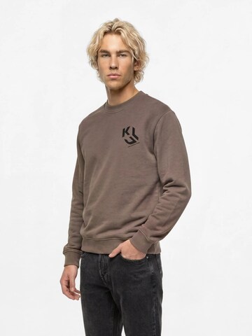 KARL LAGERFELD JEANS Tréning póló - szürke: elől