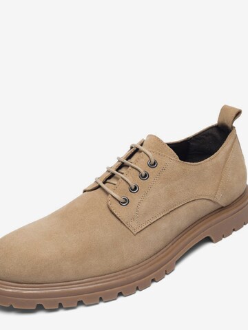 Bianco Lace-Up Shoes 'GIL' in Brown