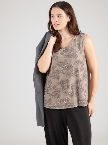 Persona by Marina Rinaldi - Blusa 'GIOIOSA' em cinzento: frente