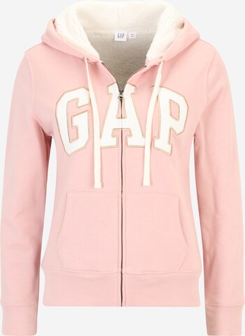 Gap Petite Sweatvest in Roze: voorkant