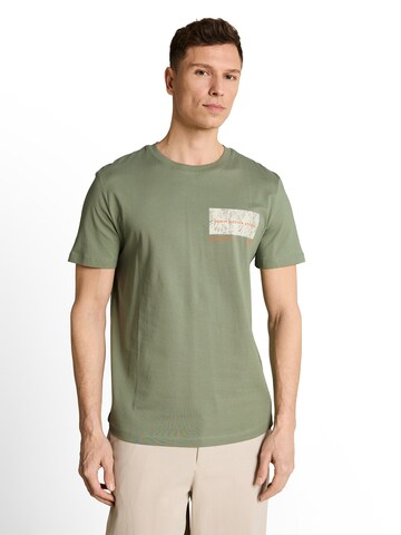 TOM TAILOR DENIM T-shirt i grön: framsida