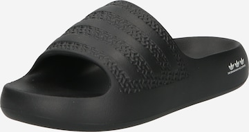 ADIDAS ORIGINALS - Zapatos abiertos 'Adilette Ayoon' en negro: frente