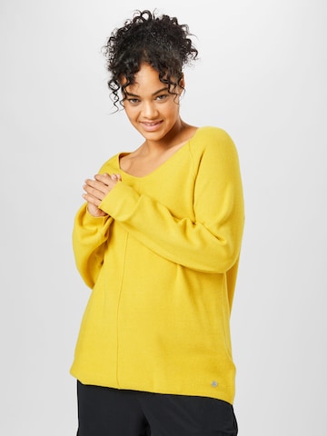 Pull-over Tom Tailor Women + en jaune : devant