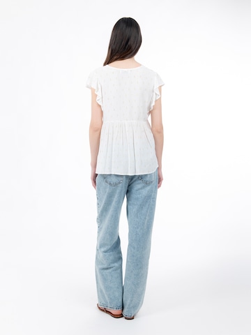 Influencer Blus i vit