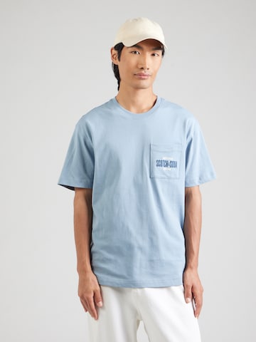 Tricou de la SCOTCH & SODA pe albastru: față