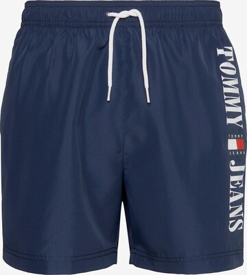 Shorts de bain Tommy Jeans en bleu : devant