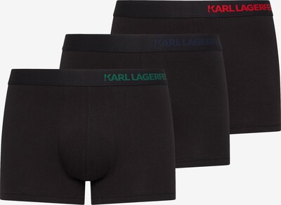 Boxeri Karl Lagerfeld pe verde / roșu / negru, Vizualizare produs