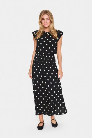 SAINT TROPEZ - Falda 'Gisla' en negro: frente