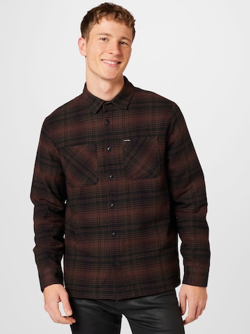 Volcom Regular fit Button Up Shirt in Brown: front