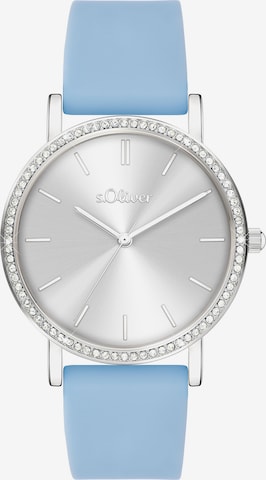 s.Oliver Analog Watch in Blue: front
