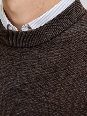 JACK & JONES Sweater 'Blamilano' in Brown