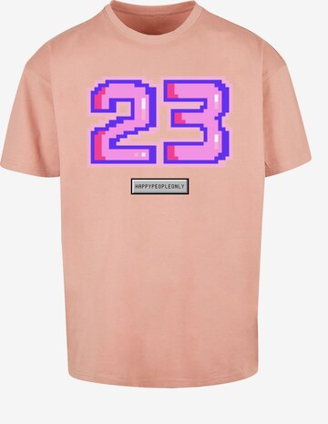 T-Shirt 'Pixel 23' F4NT4STIC en orange : devant