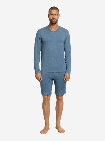 Hanro Pyjamashorts ' Casuals ' in Blau