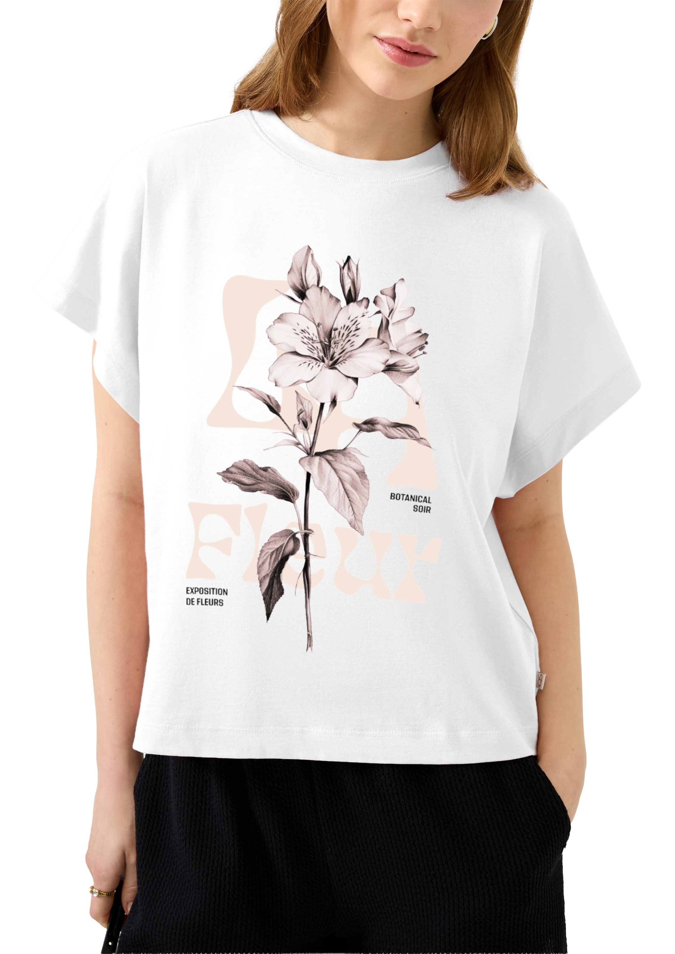 QS T-Shirt in Weiß