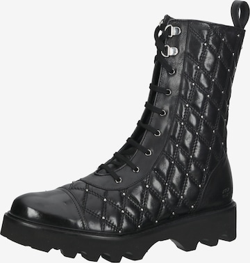 MELVIN & HAMILTON Lace-Up Ankle Boots in Black: front