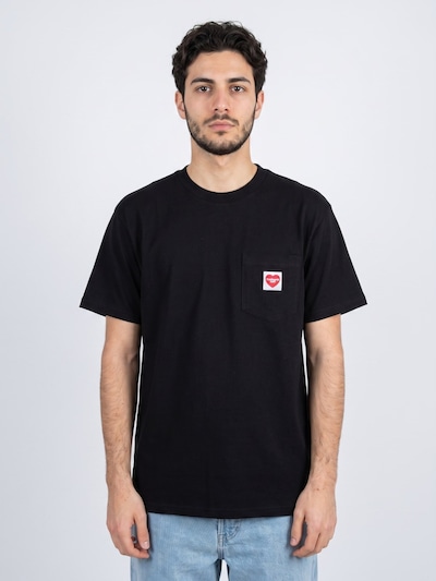 Carhartt WIP Shirt 'S/S POCKET HEART T-SHIRT' in XS in de kleur Zwart, Productweergave