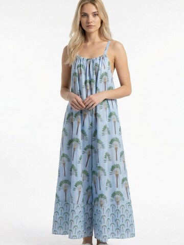Tuta jumpsuit 'Tropical Paradise Jumpsuit' di Shop Karey in blu