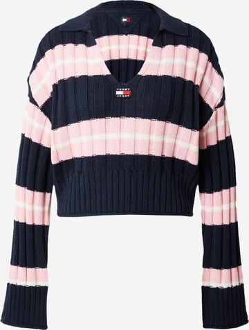 Pull-over Tommy Jeans en bleu : devant