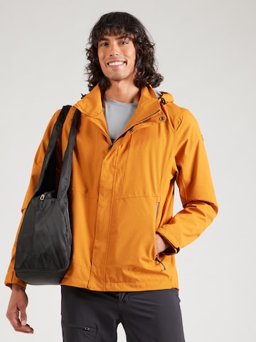 KILLTEC Outdoorjas 'KOS 53' in Geel: voorkant