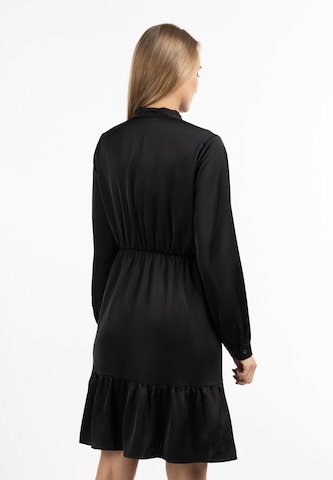 usha BLACK LABEL - Vestido camisero en negro