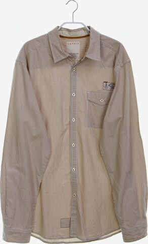 ESPRIT Button Up Shirt in L in Beige: front