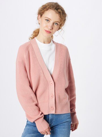 DRYKORN Knit Cardigan 'Sidaly' in Pink: front